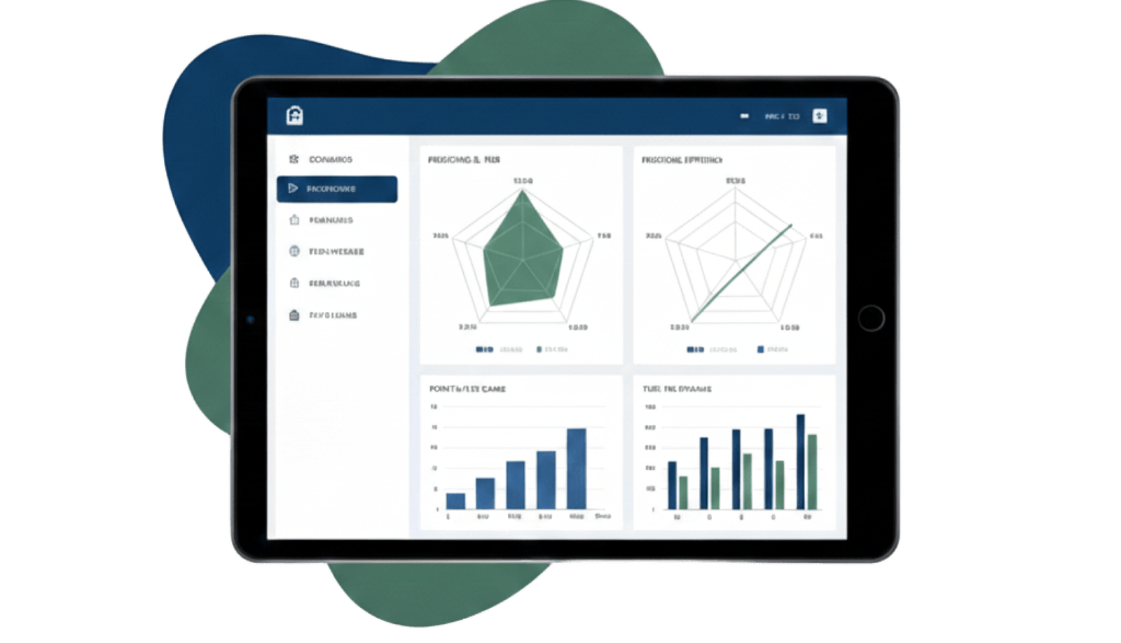 tablet mockup home sfondo